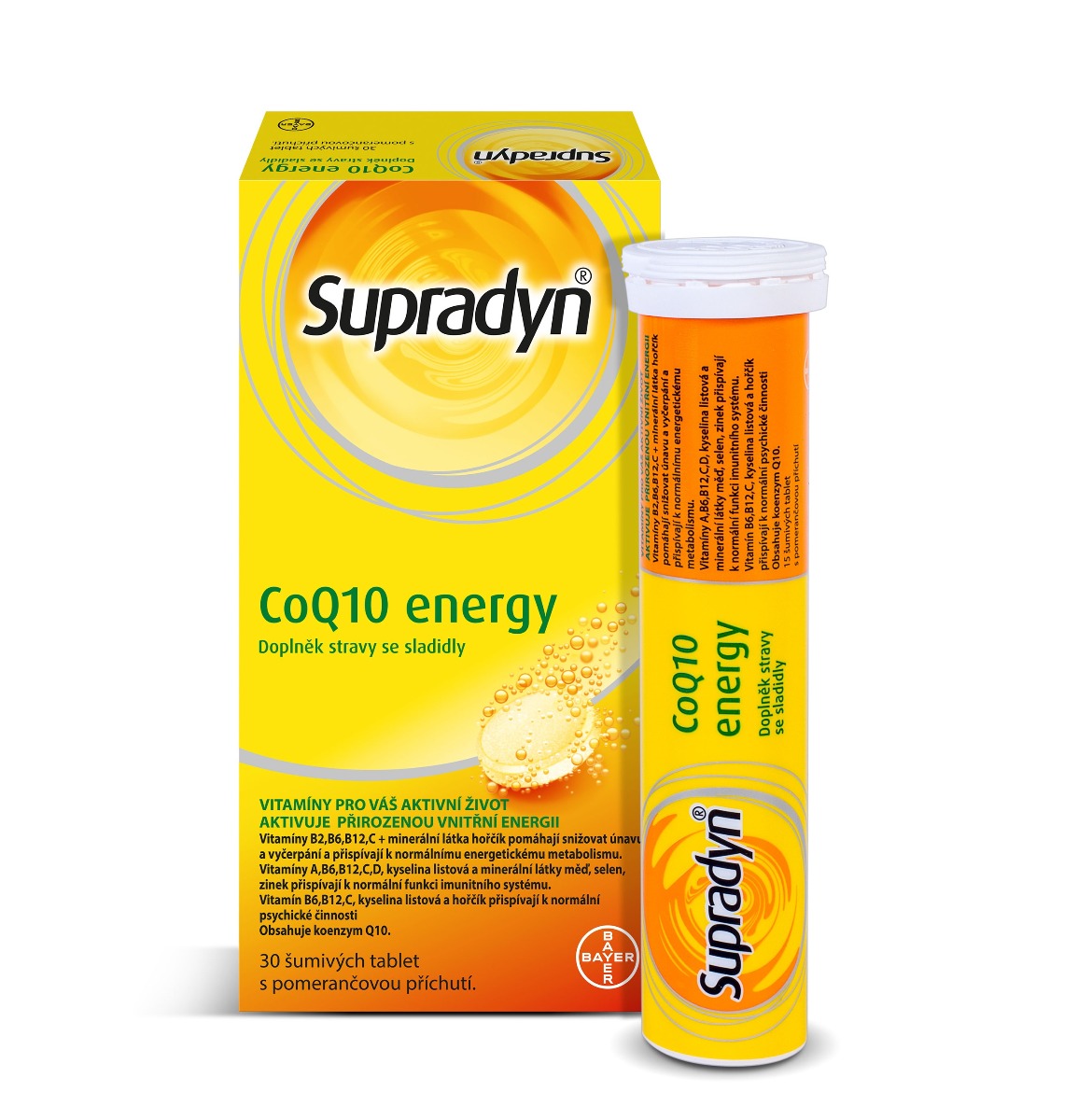 Supradyn CoQ10 Energy 30 šumivých tablet