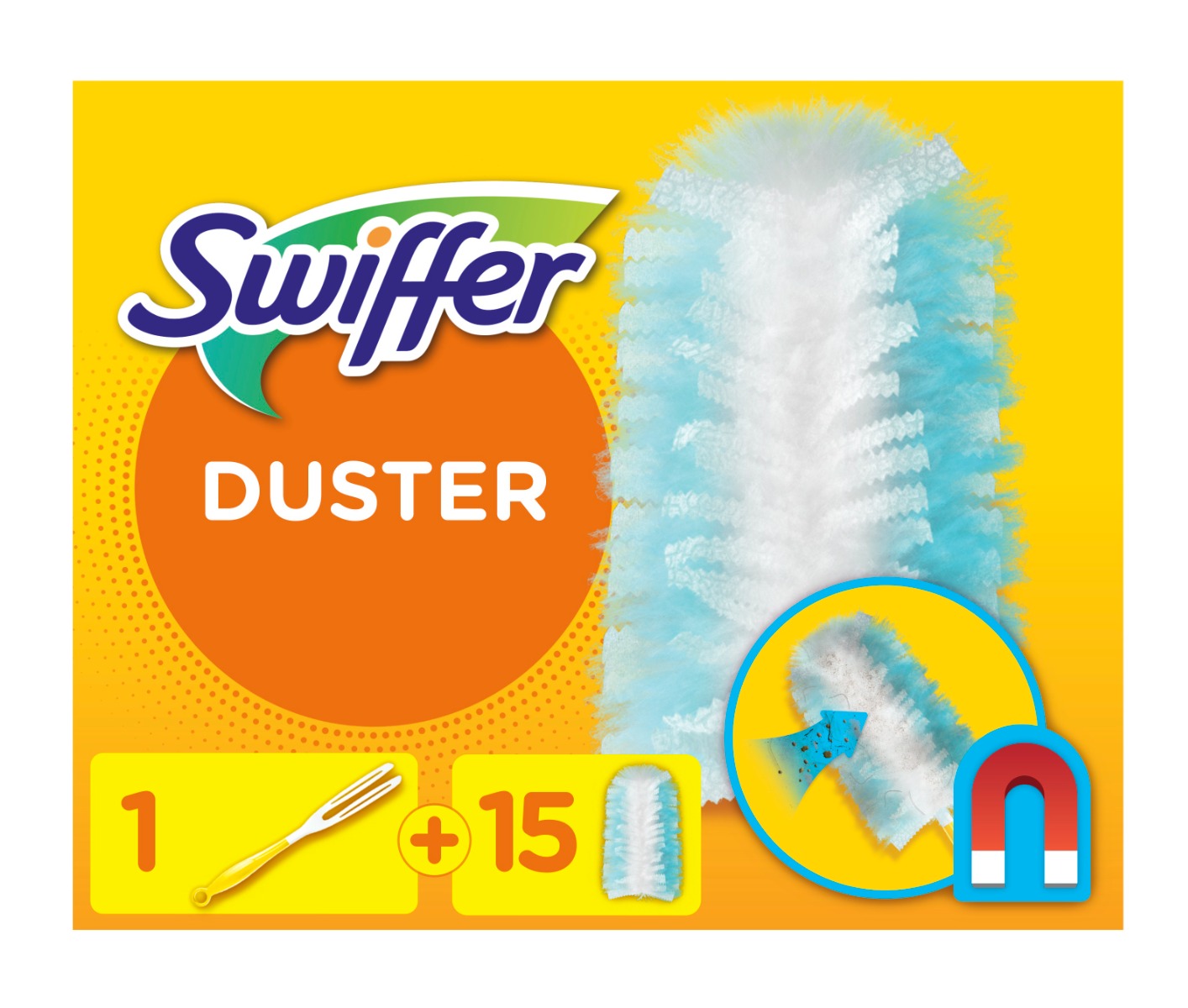 Swiffer Sada 1 násada a 15 prachovek