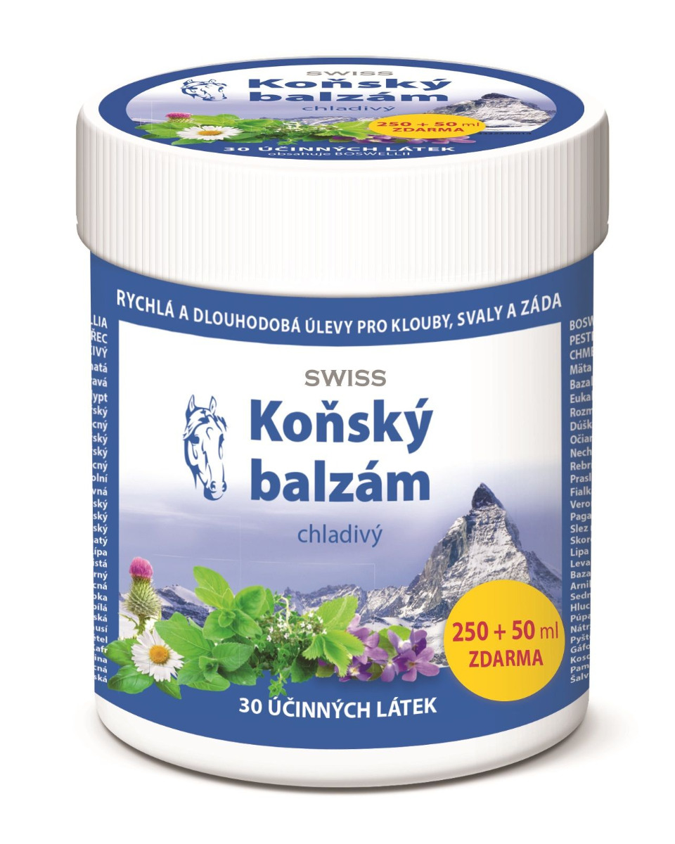 Swiss Koňský balzám chladivý 250+50 ml