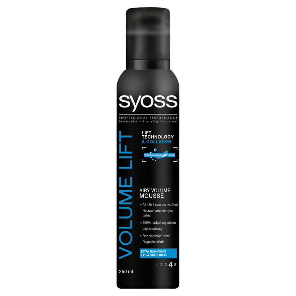 SYOSS pěnové tužidlo volume lift 250ml modrý