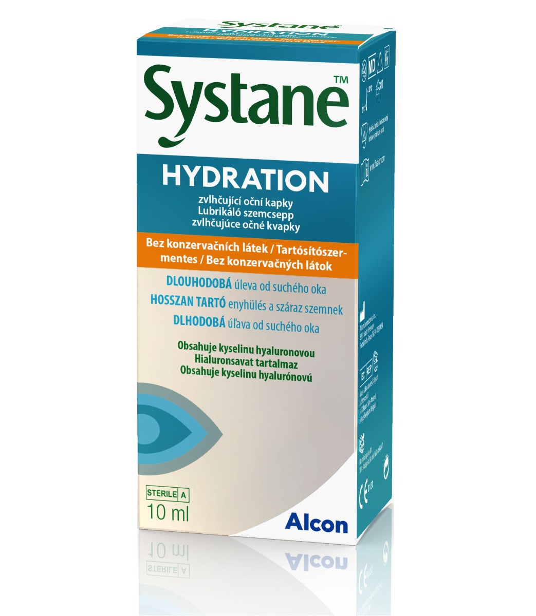 Systane HYDRATION Zvlhčující oční kapky bez konzervačních látek 10 ml