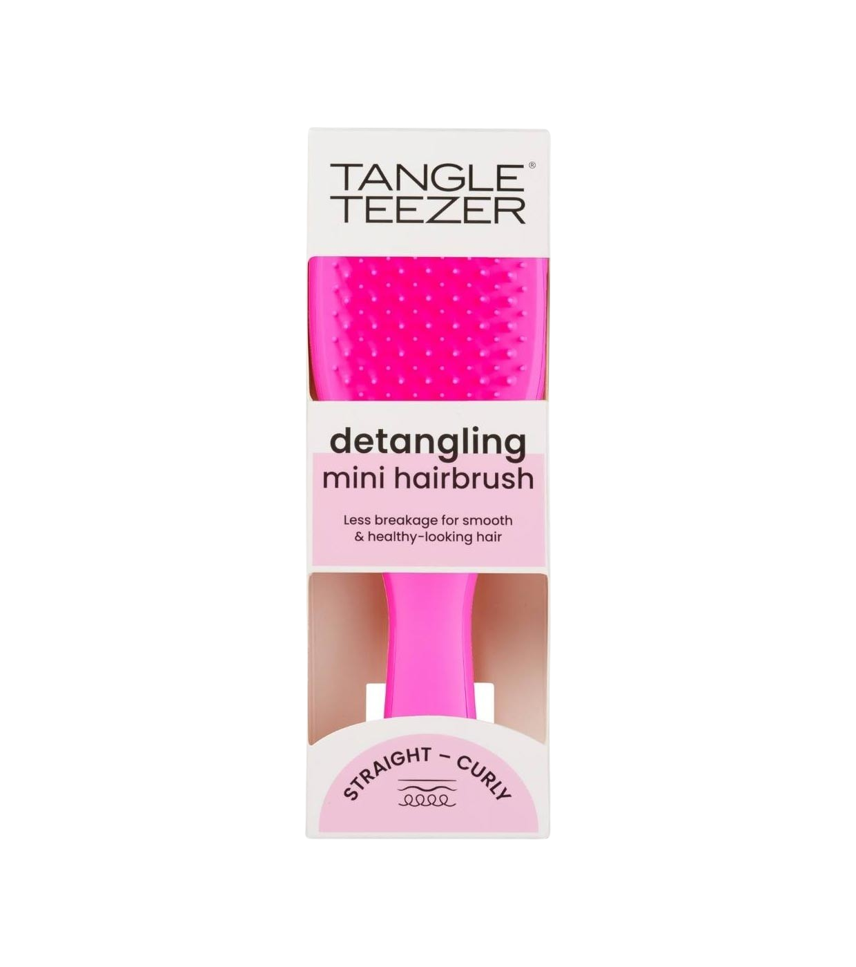 TANGLE TEEZER The Ultimate Detangler Mini Straight - Curly Dopamine Pink