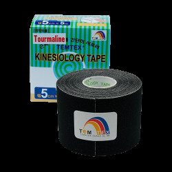 TEMTEX Tejp.  kinesio tape Tourmaline černá 5cmx5m