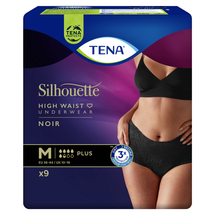 TENA Lady Pants Plus Noir natahovací kalhotky vel.M 9 ks