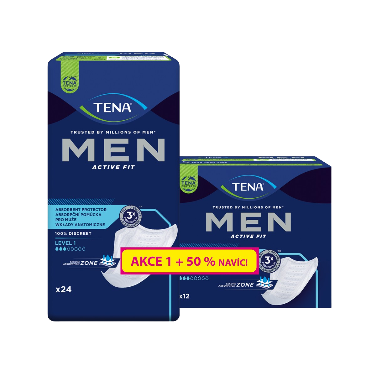 TENA Men Level 1 (50% navíc) 36 ks