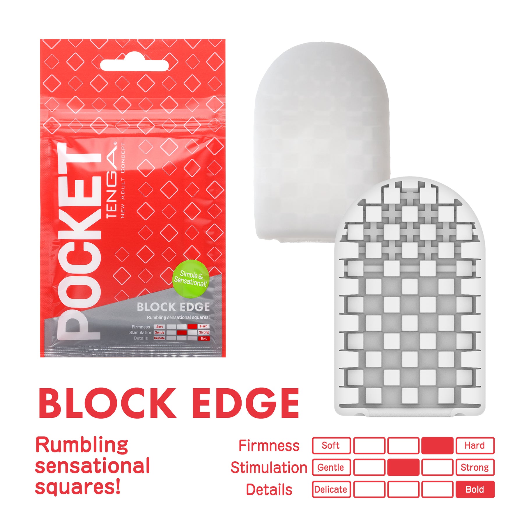 TENGA Pocket block edge