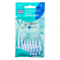 TEPE Mezizubní kartáčky Extra Soft modré 0,6 mm v sáčku 8 ks