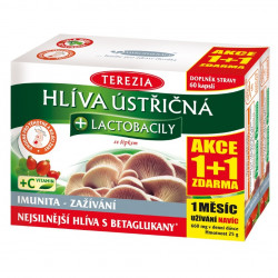 TEREZIA Hlíva ústřičná + lactobacily 60 + 60 kapslí ZDARMA