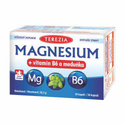 Terezia Magnesium + vitamin B6 a meduňka 30 kapslí