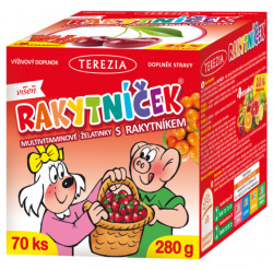 TEREZIA RAKYTNÍČEK multivitaminové želatinky s rakytníkem - příchuť VIŠEŇ 70 ks