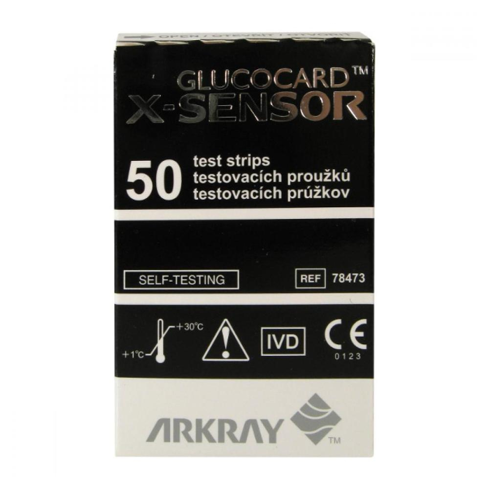 Testovací proužky GLUCOCARD X-METER SENSORS 50 kusů