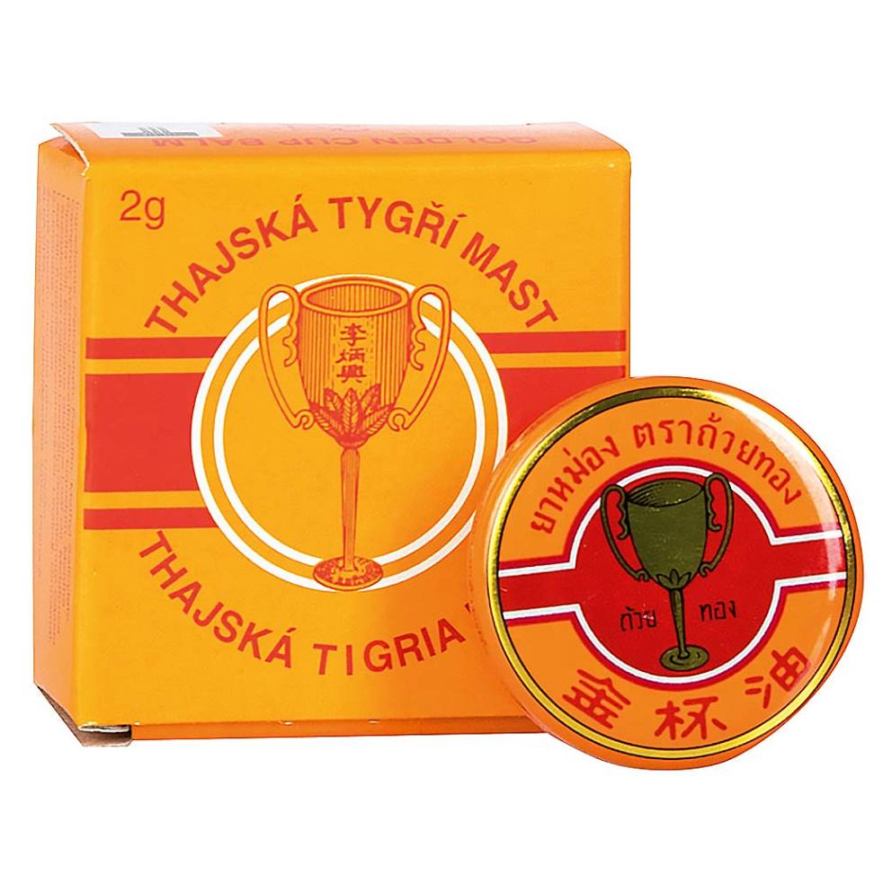 Thajská tygří mast Golden Cup balm 2 g