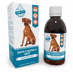 TOPVET Biotin s boswelií sirup pro psy 200 ml