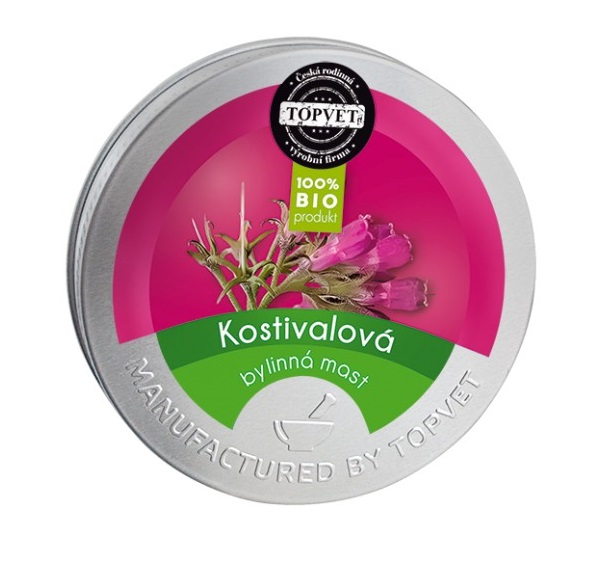 TOPVET kostihojová mast bylinná 50 ml