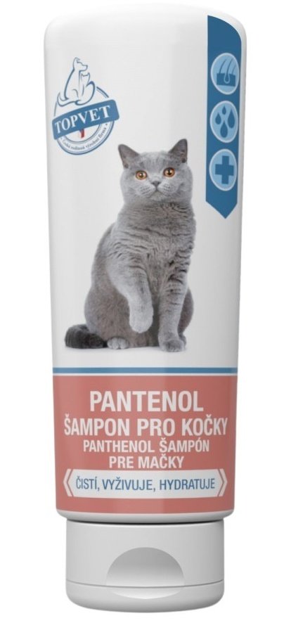 TOPVET Pantenol šampon pro kočky 200 ml