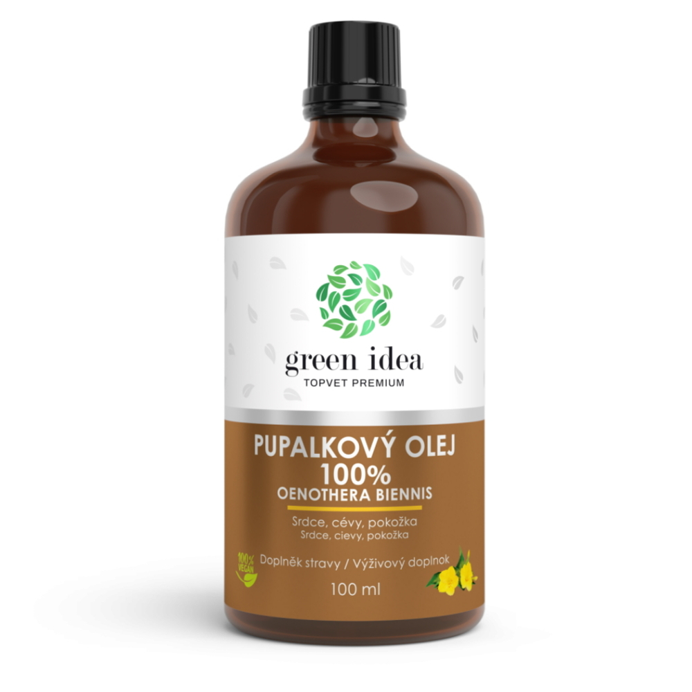 TOPVET Pupalkový olej 100% 100 ml