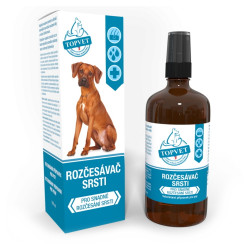 TOPVET Rozčesávač srsti pro psy 100 ml