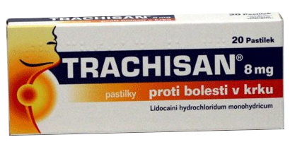 TRACHISAN 8mg proti bolesti v krku 20 pastilek