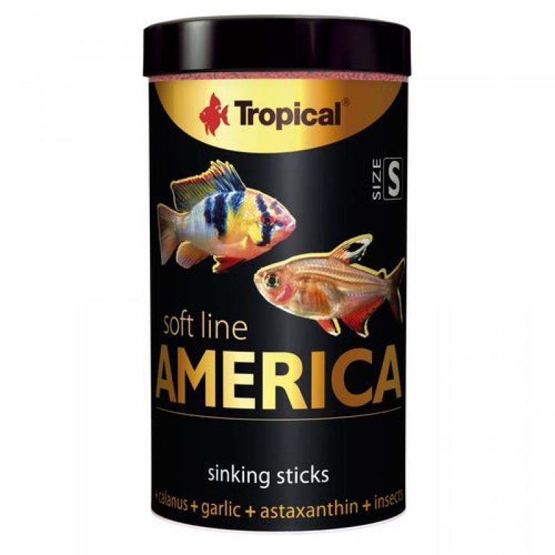 Tropical America S 250ml/140g  krmivo pro masožravé ryby ze severní a jižní Ameriky