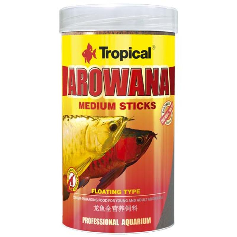 Tropical Arowana Medium 250ml/90g vyfarbujúce krmivo pro střední cichlidy a mladé Aro