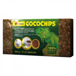 Tropical Cocochips/Coconut Husk Briquette 500g Přírodní kokosová podestýlka do terá