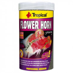 Tropical Flower Horn Young Pellet 250ml/95g vyfarbujúce krmivo pro Flower Horn a jiné c