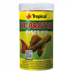 Tropical Hi-Protein Discs XXL 250ml/125g krmivo s korýši a měkkýši pro velké ryby