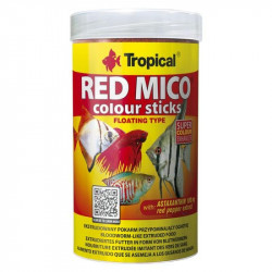 Tropical Red Mico Colour Sticks 250ml/80g krmivo pro masožravé a všežravé ryby