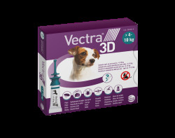 Vectra 3D spot-on pro psy S (4–10 kg) 3 pipety