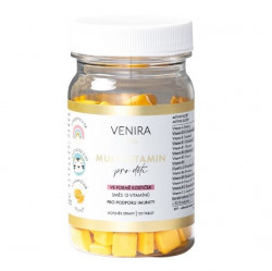 Venira Kids Multivitamin pro děti ve formě srdíček pomeranč 120 tablet