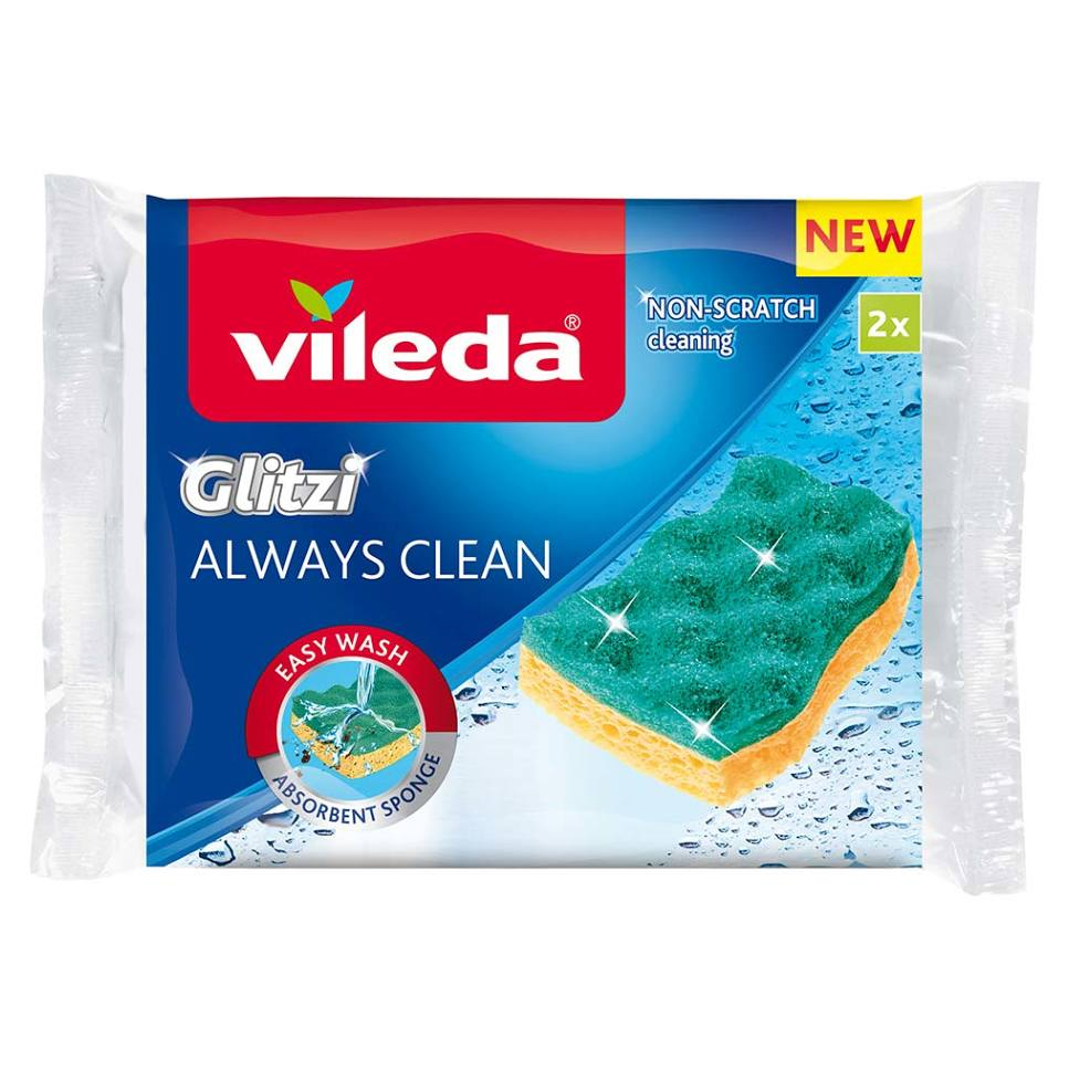 VILEDA Glitzi Always Clean viskózní houb 2ks