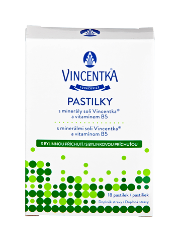 VINCENTKA pastilky bylinné 18ks