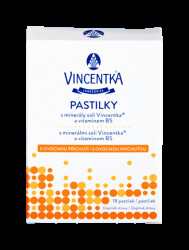 VINCENTKA pastilky ovocné 18 pastilek