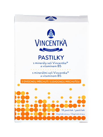 VINCENTKA pastilky ovocné 18 pastilek