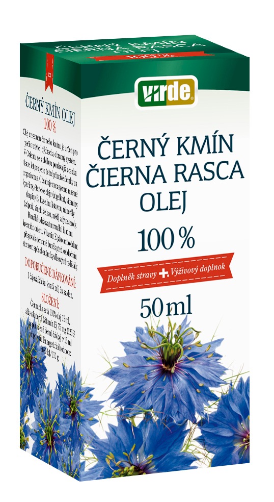 VIRDE Černý kmín 100% olej 50 ml