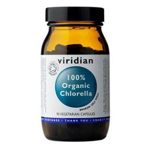 VIRIDIAN Nutrition 100% Organic Chlorella 90 kapslí