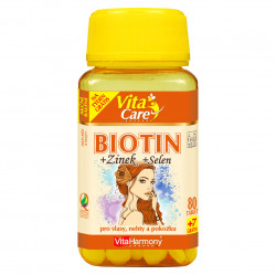 VITAHARMONY Biotin 300 µg + Selen + Zinek 87 tablet