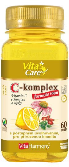 VITAHARMONY C-komplex 1000 mg+echinacea+šípek 60 tablet