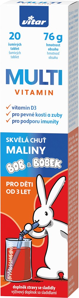 VITAR KIDS Multivitamin 20 šumivých tablet