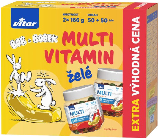 VITAR Kids Multivitamin Bob a Bobek DUOPACK 2 x 50 ks