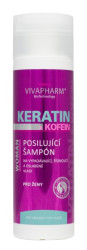 VIVAPHARM Keratinový šampon pro ženy s kofeinem 200 ml