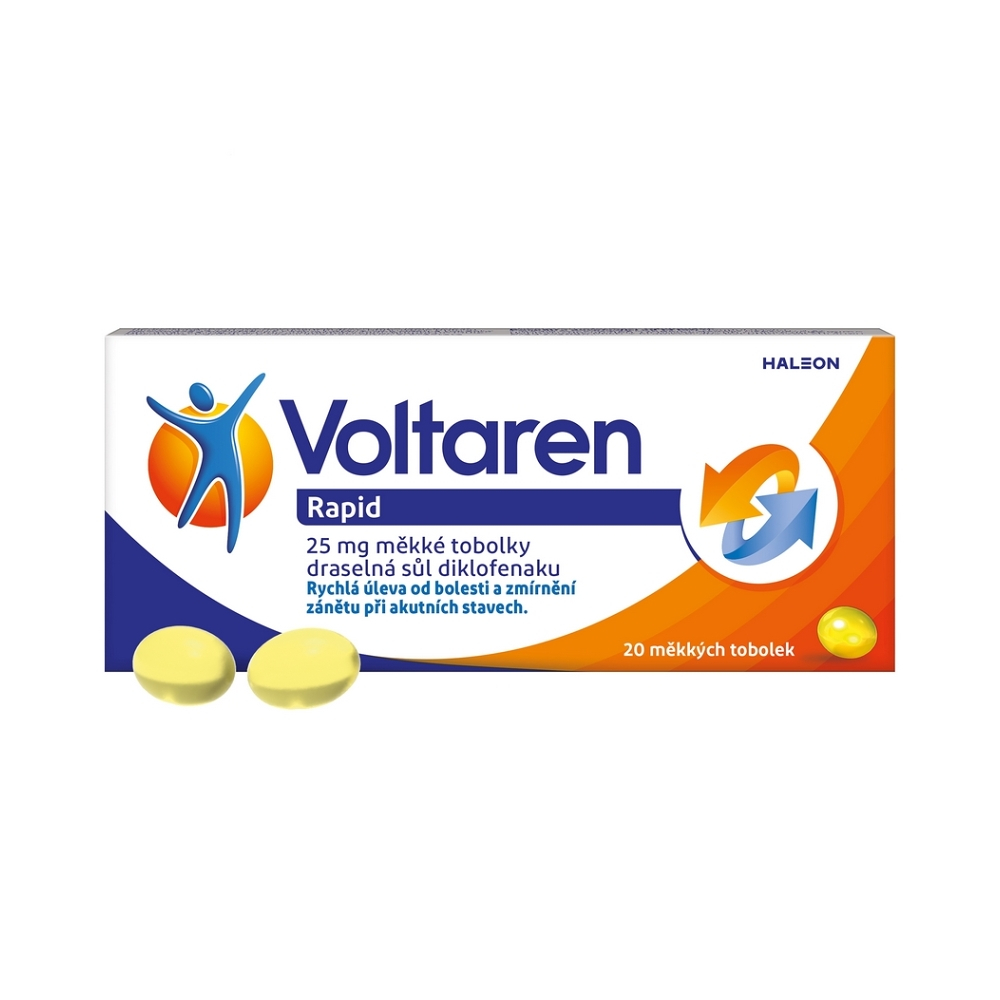 VOLTAREN Rapid 25mg 20 měkkých tobolek