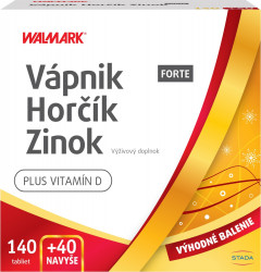 WALMARK Vápník Horčík Zinek forte 180 tablet