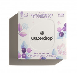 Waterdrop Boost černý rybíz, černý bez, acai 12 ks