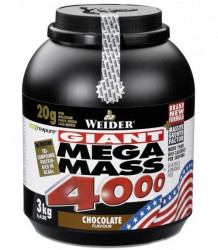 WEIDER Giant Mega Mass 4000  strawberry 3000 g