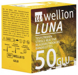 WELLION Testovací proužky  LUNA DUO 50 ks