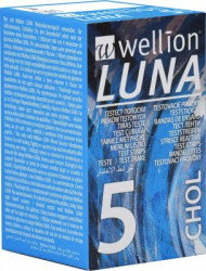 WELLION Testovací proužky Luna cholesterol 5ks 5 ks