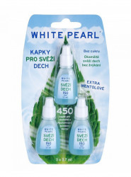 WHITE PEARL Kapky pro svěží dech 3 x 3.7 ml