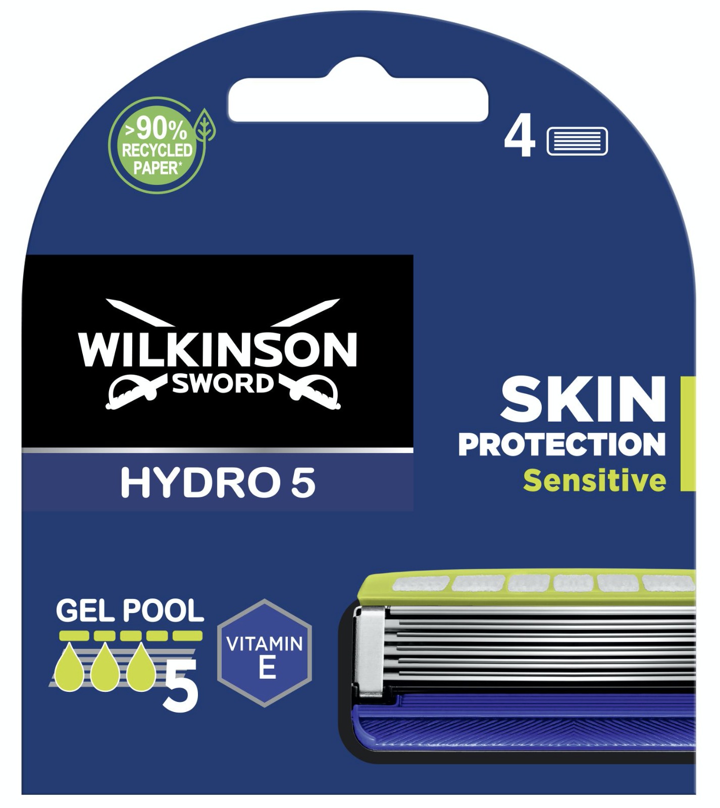 WILKINSON SWORD Hydro 5 Skin Protection Sensitive náhradní hlavice 4 ks