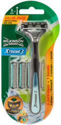 WILKINSON SWORD Xtreme3 - Hybrid holící strojek + 5 náhradních hlavic